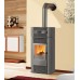 EDILKAMIN JAZZ teplovzdušná krbová kamna na dřevo s ohřívačem pokrmů, šedá 641820