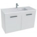 Jika CUBE Skříňka s umyvadlem 100x43cm, s 2 dveřmi, bílá H4536511763001