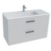 Jika CUBE Skříňka s umyvadlem 100x43cm, s 2 zásuvkami, bílá H4536521763001