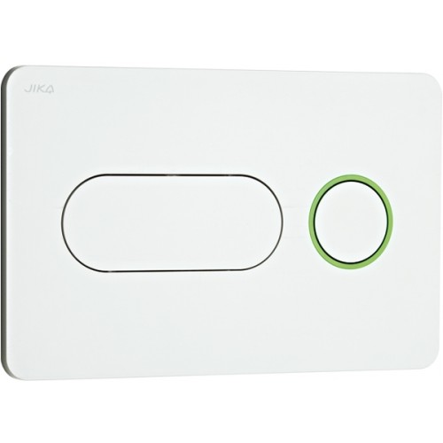 Jika PL8 tlačítko Dual Flush, bílá barva zelený proužek H8936460000001 Jika PL8 tlačítko Dual Flush, bílá barva zelený proužek H8936460000001
