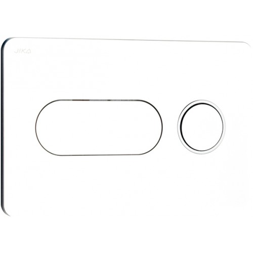 Jika PL8 tlačítko Dual Flush, lesklý chrom, matný kroužek H8936460040001