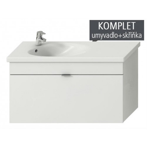 Jika TIGO skříňka s umyvadlem 100cm, bez otvoru, LEVÉ, s 1zásuvkou bílá 4.5518.8.021.500.1 Jika TIGO skříňka s umyvadlem 100cm, bez otvoru, LEVÉ, s 1zásuvkou bílá 4.5518.8.021.500.1