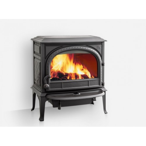 Jotul F 400 CB krbová kamna černý lak, dvířka bez ozdobných příček 30036897