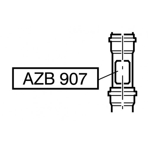 JUNKERS AZB907 Trubka odkouření s reviz. otvorem 60/100, 7719002777