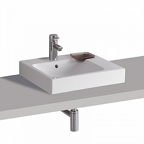 KERAMAG Icon umyvadlo 50x48,5cmna des.s dek. pravé KT 124550600 KERAMAG Icon umyvadlo 50x48,5cmna des.s dek. pravé KT 124550600