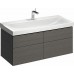 KERAMAG DESIGN Xeno2 skříňka pod umyv. 120 cm, 4 zásuvky, šedá 807222000