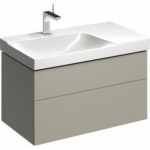 KERAMAG DESIGN Xeno 2 skř.pod um.90 cm,2 zás. výř.na sif.vlevo šedobéž.matná 807591000 KERAMAG DESIGN Xeno 2 skř.pod um.90 cm,2 zás. výř.na sif.vlevo šedobéž.matná 807591000