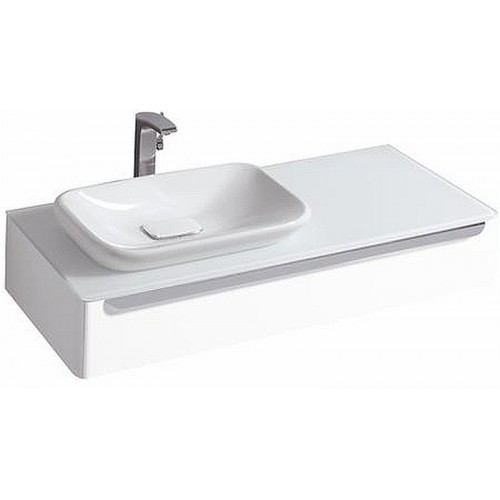 KERAMAG DESIGN myDay skříňka pod umyv. 115x41cm otv. vlevo,lesklá bílá, vč.LED 824260000 KERAMAG DESIGN myDay skříňka pod umyv. 115x41cm otv. vlevo,lesklá bílá, vč.LED 824260000