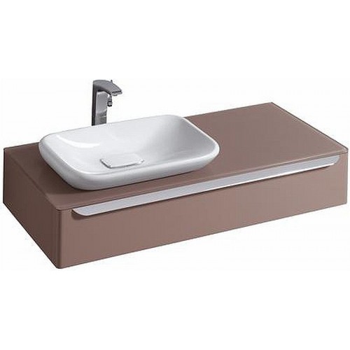 KERAMAG DESIGN myDay skříňka pod umyv. 115x41cm,otv.vl.lesklá šedá,vč.LED 824261000 KERAMAG DESIGN myDay skříňka pod umyv. 115x41cm,otv.vl.lesklá šedá,vč.LED 824261000