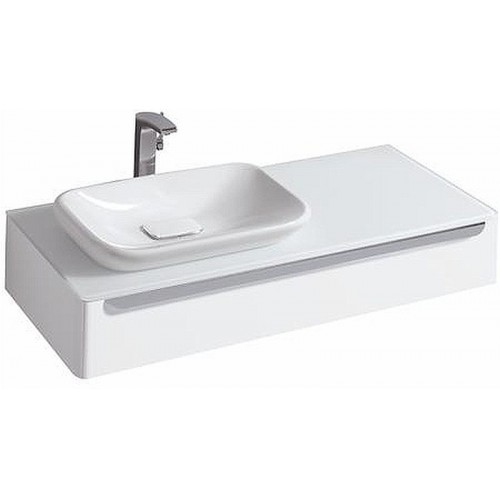 KERAMAG DESIGN myDay skříňka pod umyv. 115x41cm,otv.vl.bílá matná,vč.LED 824263000