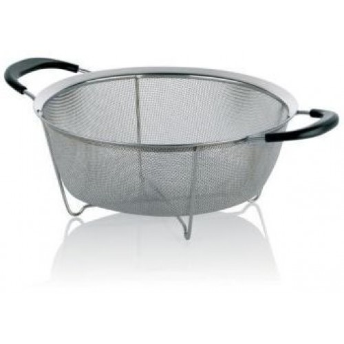 KELA Cedník nerez 25,5 cm COLINO černý KL-11299