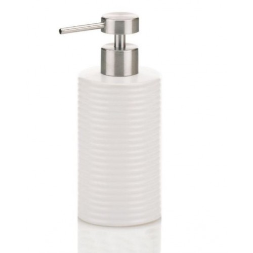 KELA Dávkovač mýdla bílý GROOVE KL-20798 KELA Dávkovač mýdla bílý GROOVE KL-20798