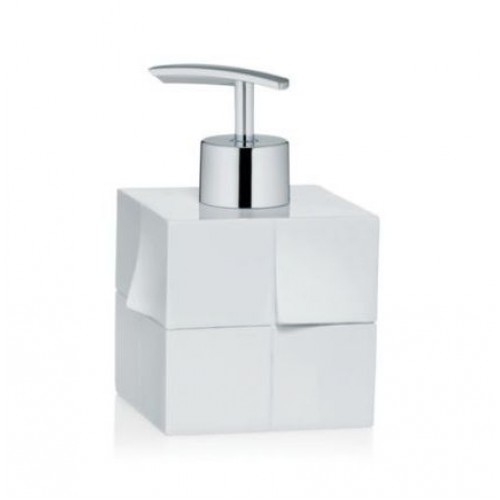 KELA Dávkovač mýdla DOBLEZ poly, bílá 8x8x13cm KL-22797 KELA Dávkovač mýdla DOBLEZ poly, bílá 8x8x13cm KL-22797