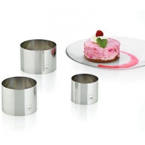 KELA Dezertní tvarovací kroužky DECORE 3ks, nerez 18/10 KL-10785