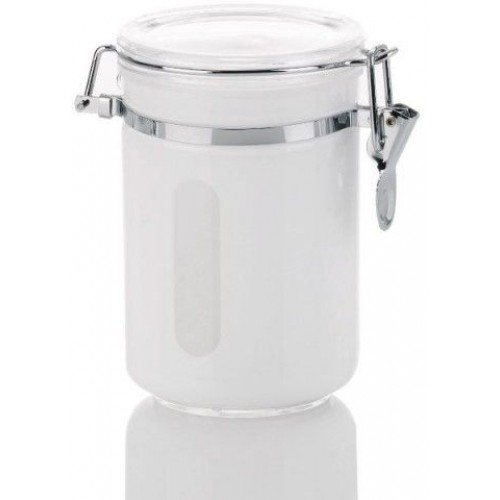 KELA Dóza na čaj a kávu akrylová 0,7 l TIA bílá KL-15676