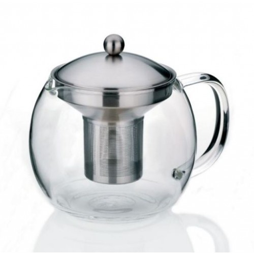 KELA Konvice na čaj, sklo, nerez, 1,2l KL-16922