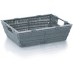 KELA Koš NOBLESSE PP plast, světle šedý 33x25x15 cm KL-21616