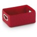 KELA Koš RIMOSSA 28x20x12cm, plast červený, kovový úchyt KL-21796