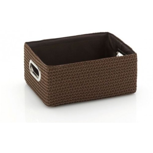 KELA Koš RIMOSSA 31x23x14cm, plast hnědý, kovový úchyt KL-21841 KELA Koš RIMOSSA 31x23x14cm, plast hnědý, kovový úchyt KL-21841