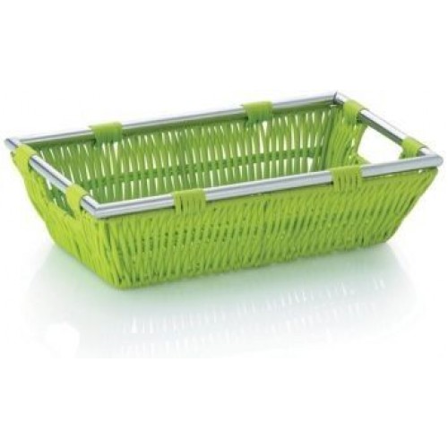 KELA Koš NOBLESSE PP plast, světle zelený 26x16x7 cm KL-22605
