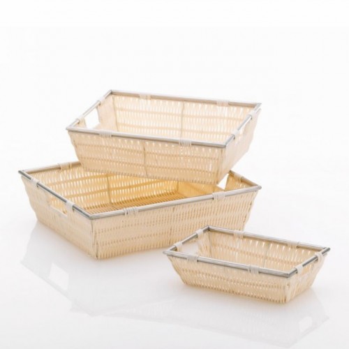 KELA Koš NOBLESSE PP plast, krémový 26x16x7 cm KL-21115