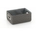KELA Koš RIMOSSA 28x20x12cm, plast šedý, kovový úchyt KL-21842