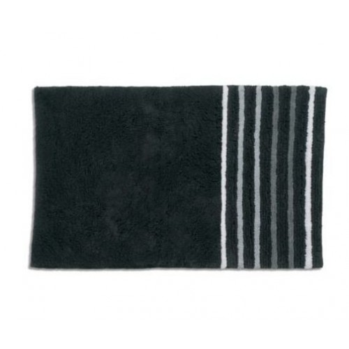 KELA koupelnová předložka 80x50cm LADESSA STRIPES černá KL-22112
