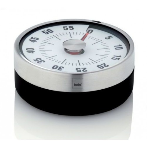 KELA Kuchyňský časoměřič SPEED černý, plast pr. 8cm x v. 3cm KL-11245