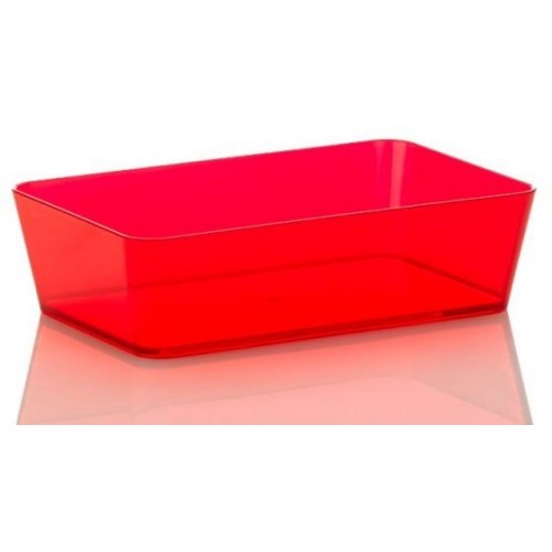 KELA Miska na kosmetické potřeby KRISTALL, červená KL-21956