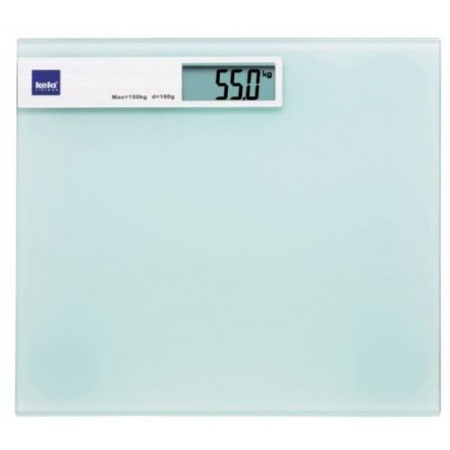 KELA Osobní váha digitální LINDA, skleněná bílá do 150kg KL-21299