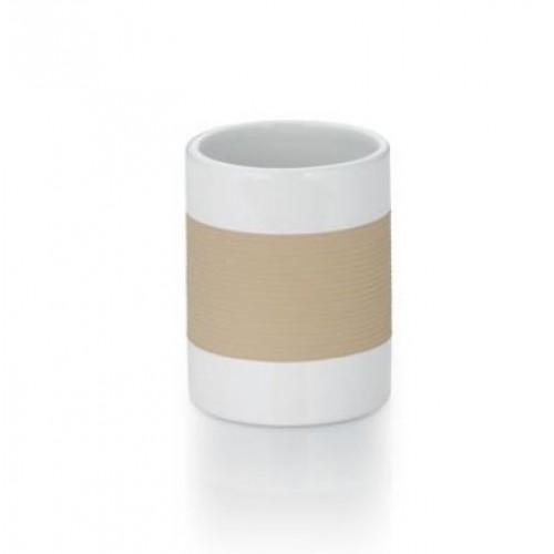 KELA Pohár keramika guma LALETTA béžová KL-22551 KELA Pohár keramika guma LALETTA béžová KL-22551