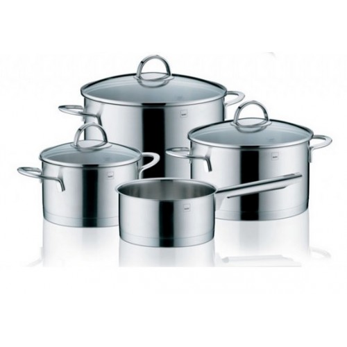 KELA Nerezová sada nádobí 7 ks RIGA, Cailin matný povrch KL-10989 KELA Nerezová sada nádobí 7 ks RIGA, Cailin matný povrch KL-10989