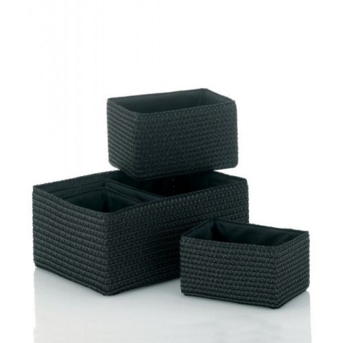 KELA Sada košů RIMOSSA 5ks, plast, černá KL-21780 KELA Sada košů RIMOSSA 5ks, plast, černá KL-21780