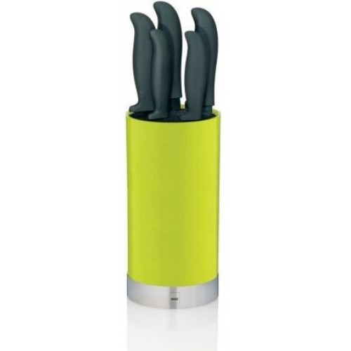 KELA Sada kuchyňských nožů 7 ks ve stojanu ACIDA zelená KL-11307 KELA Sada kuchyňských nožů 7 ks ve stojanu ACIDA zelená KL-11307