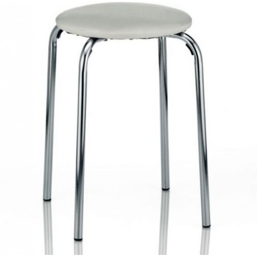 KELA Židle GERETT, sedák polstrovaný bílý KL-18798