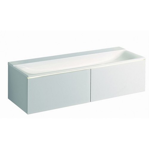 KERAMAG DESIGN Xeno 2 umyv. 160x48cm bez přep.,bez.otv.pro bat. Varicor 427060016