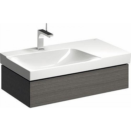 KERAMAG DESIGN Xeno 2 spod. skř.pod um.90 cm v.na sif.vl.strukt.dř.Scultura šedá 807392000