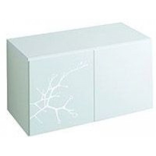 KERAMAG 4U postranní skříňka, závěsná 80cm korpus bílý, čelní plocha s motivem 804284000