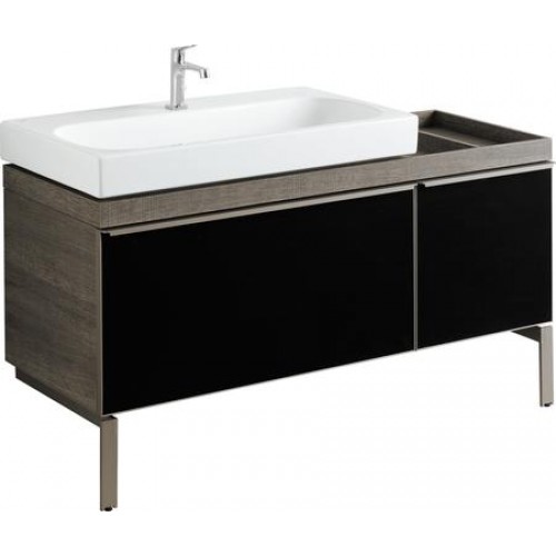 KERAMAG DESIGN Citterio skř.pod.um.,asym.135 cm,l.,šedohnědá 835436000
