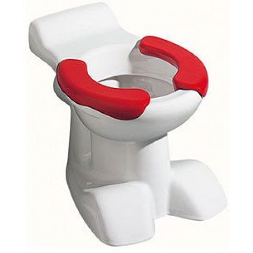 KERAMAG dětský klozet KIND stojící hluboké splachování 6L,sedák červený+KeraTEct 212010600