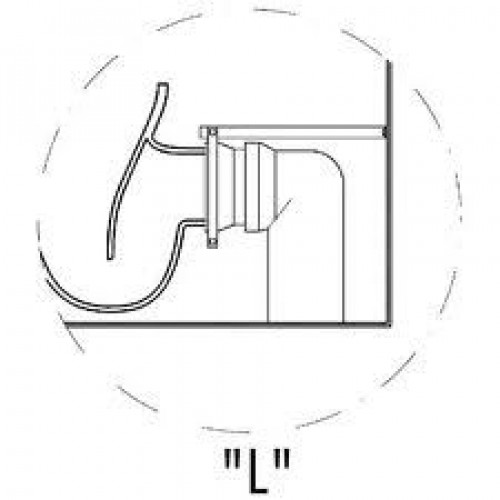KERAMAG Icon odpadní sada "L", s upevňovacím materiálem, 521180