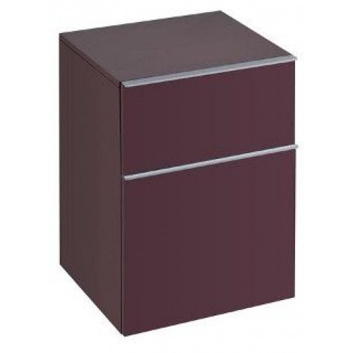 KERAMAG Icon postranní skříňka, závěsná 45 x 60 x 47,7 cm burgundy lesklá 840046000