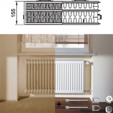 Kermi Therm X2 Profil-kompakt deskový radiátor pro rekonstrukce 33 954 / 1600 FK033D916