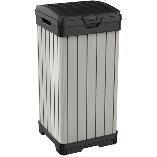 KETER BALTIMORE 125L Odpadkový koš, 41 x 41 x 87,4 cm, šedá 17206192