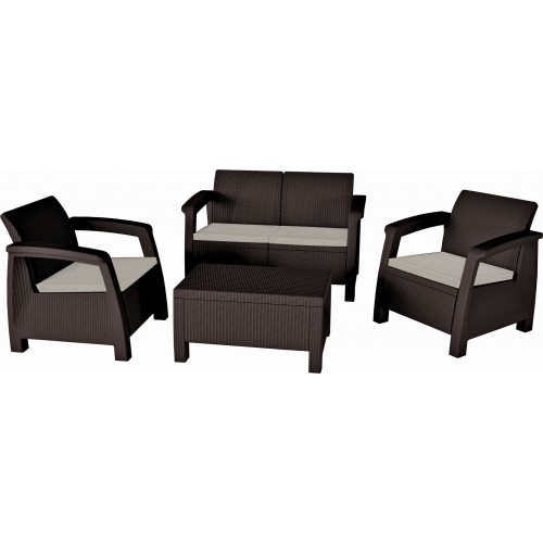 KETER BAHAMAS Set zahradní, hnědá/béžová 17202269