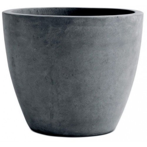 KETER BETON ROUND XL Květináč, 53 x 50 cm, tmavě šedý 17201496