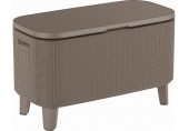 KETER BEVY BAR Multifunkční stolek ratan, 83,5 x 40 x 50-74 cm, cappuccino 17209510