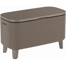 KETER BEVY BAR Multifunkční stolek ratan, 83,5 x 40 x 50-74 cm, cappuccino 17209510