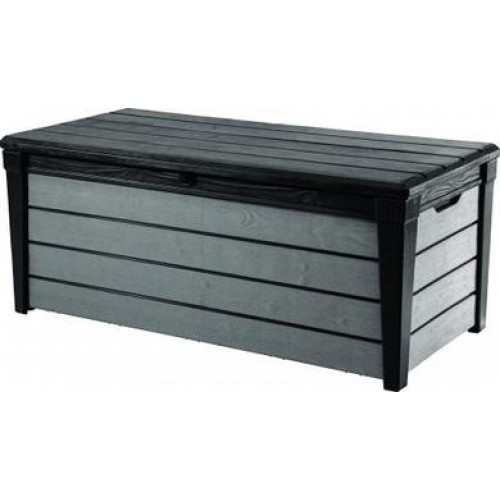VÝPRODEJ KETER BRUSHWOOD 455L zahradní úložný box 145 x 69,7 x 60,3 cm, antracit/šedá 17202631 POŠKOZENÝ ORIG. OBAL!!!