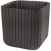 KETER CUBE PLANTER L Květináč, 40 x 40 x 40 cm, hnědá 17201220